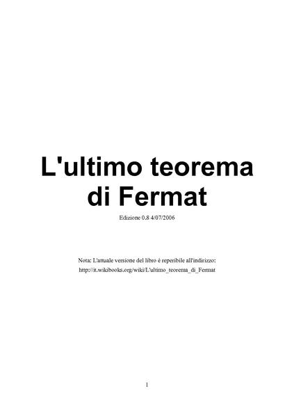 File:L'ultimo teorema di Fermat.pdf