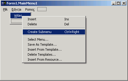 Plik:Delphi edytor menu głównego - tworzenie podmenu.png