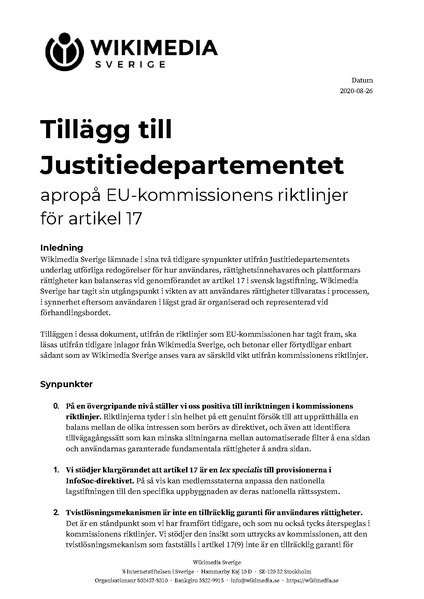 Fil:Tillägg apropå kommissionens riktlinjer för artikel 17.pdf