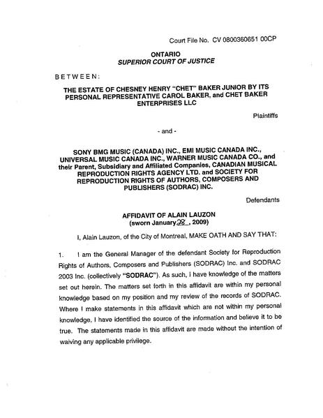 File:Affidavit of Alain Lauzon sworn January 28, 2009.PDF