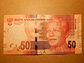 50 Suid-Afrikaanse rand-banknoot voorkant – 2018