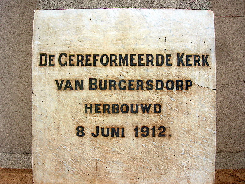Lêer:Hoeksteen Gereformeerde kerk Burgersdorp 1912.jpg