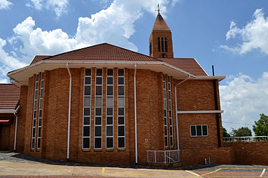 Syaansig van die kerkgebou.