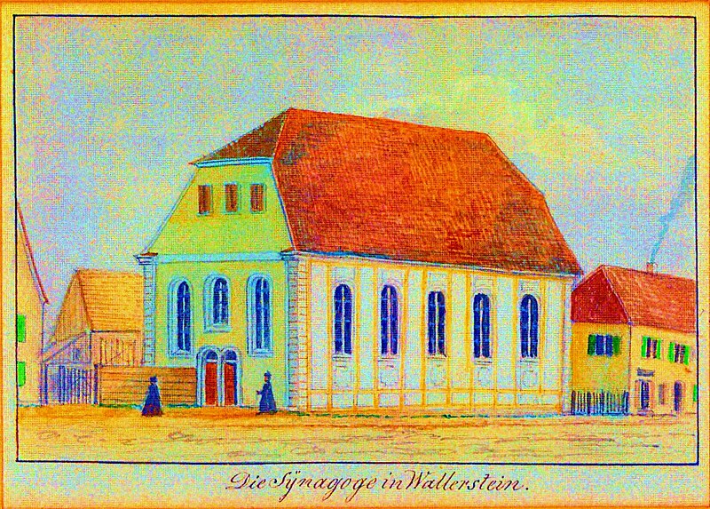 Datei:Synagoge-Wallerstein-Lithographie-1880.jpg
