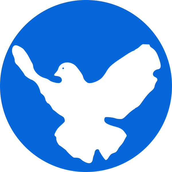 Datei:Friedenstaube weiss blau kreis.svg