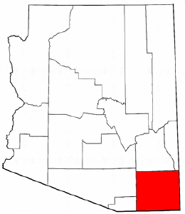 ስዕል:Map of Arizona highlighting Cochise County.png