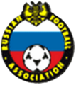 شعار المنتخب الروسي خلال يورو 1996 واستخدم الشعار نفسه بكتابة روسية حتى عام 1997.