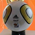 Soccer ball was used to the 2010 World cup final game