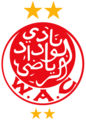 شعار النادي من 2019 إلى 2022، بعد إضافة نجمة ذهبية ثانية في الأعلى سنة 2019 بعد التتويج بالدوري المغربي للمرة الـ 20 .