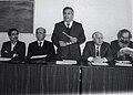 1982-ci ildə ADPU-da Cavad Heyətə professorluq verilərkən çəkilən foto