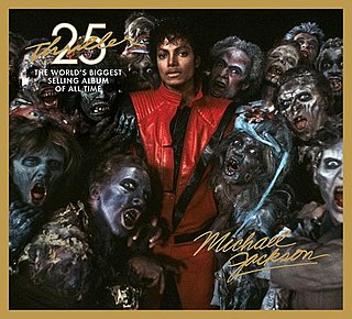 Thriller albomunun 25 illik yubiley buraxılışının üz qabığı