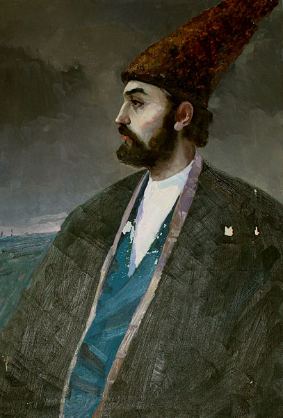 Fayl:N. Babayev - Mirzə Şəfi Vazehin portreti.JPG