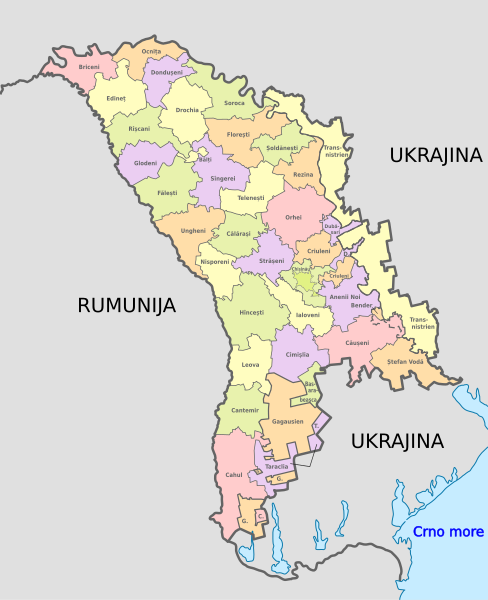 Datoteka:Moldova, administrative divisions - bs - colored.svg