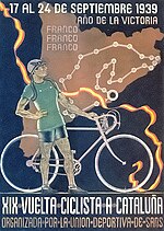 Cartell Volta a Catalunya de 1939