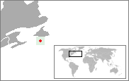 サンピエール島・ミクロン島の位置