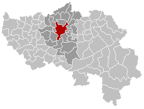 Položaj općine Liège unutar pokrajine Liège