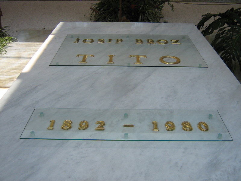 Tito's tomb in Kuća Cveća, or House of Flowers