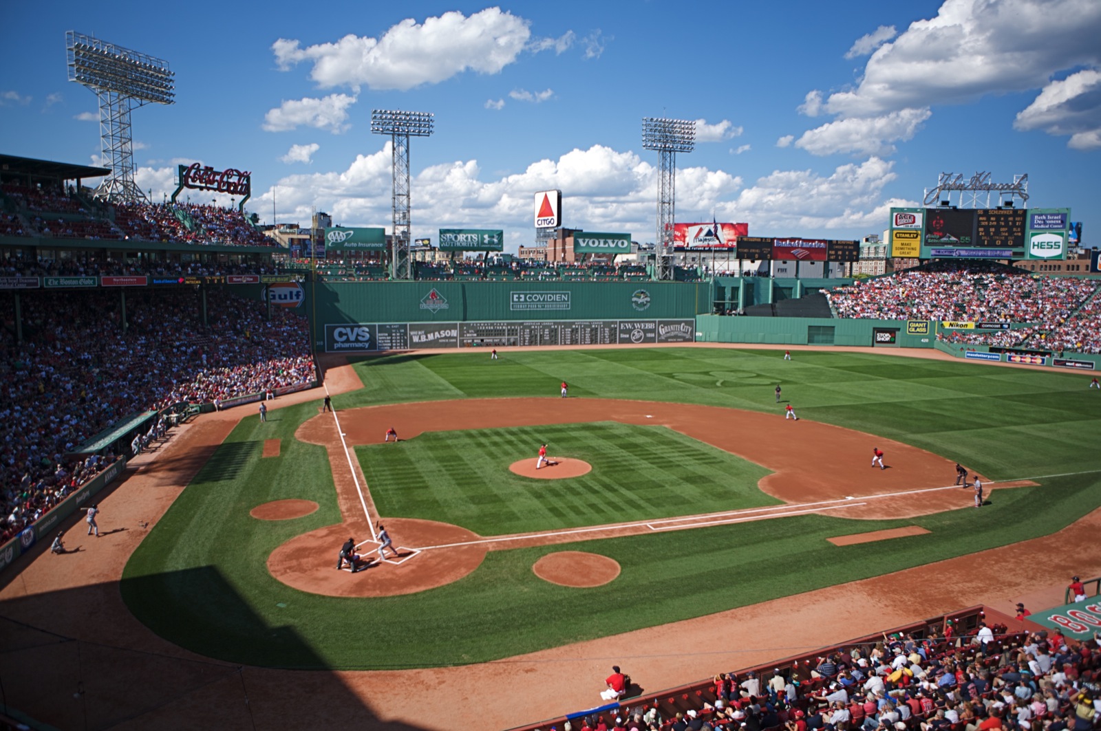 What's behind the green monster at Fenway park? 