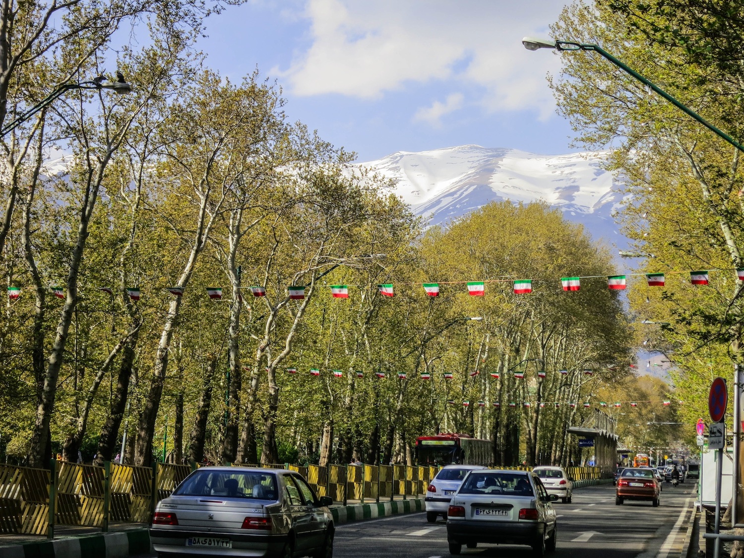 «خیابان ولیعصر» بلندترین و زیباترین خیابان تهران 