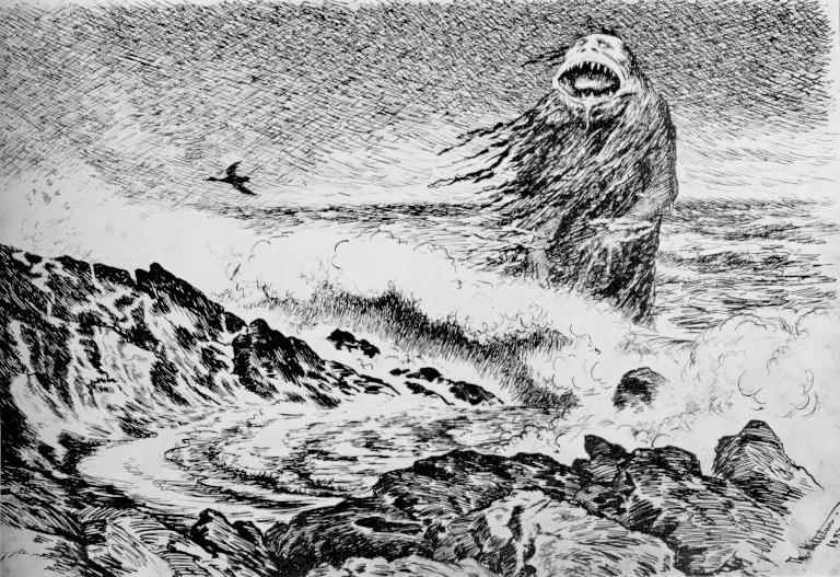 http://commons.wikimedia.org/wiki/File:Theodor_Kittelsen_-_Sj%C3%B8trollet,_1887_(The_Sea_Troll).jpg
