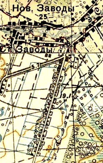 Верхняя колония на карте 1941 года