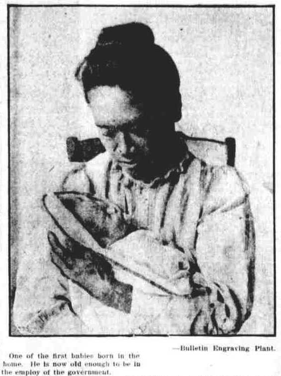 woman with baby at the kapiolani maternity home