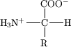 Obecný vzorec aminokyselin, které jsou základem bílkovin