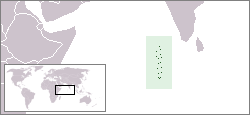 Location of the Maldives