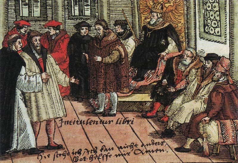 Luther at the Reichstag in Worms, 1521.