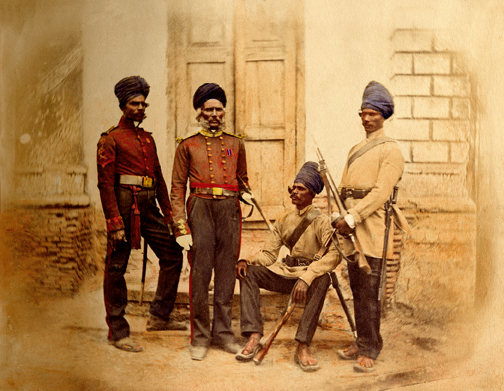 The sappers and miners from Madras (1857-1858).