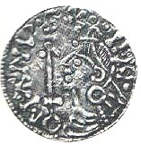 Norsk mynt fra middelalderen med Magnus den gode