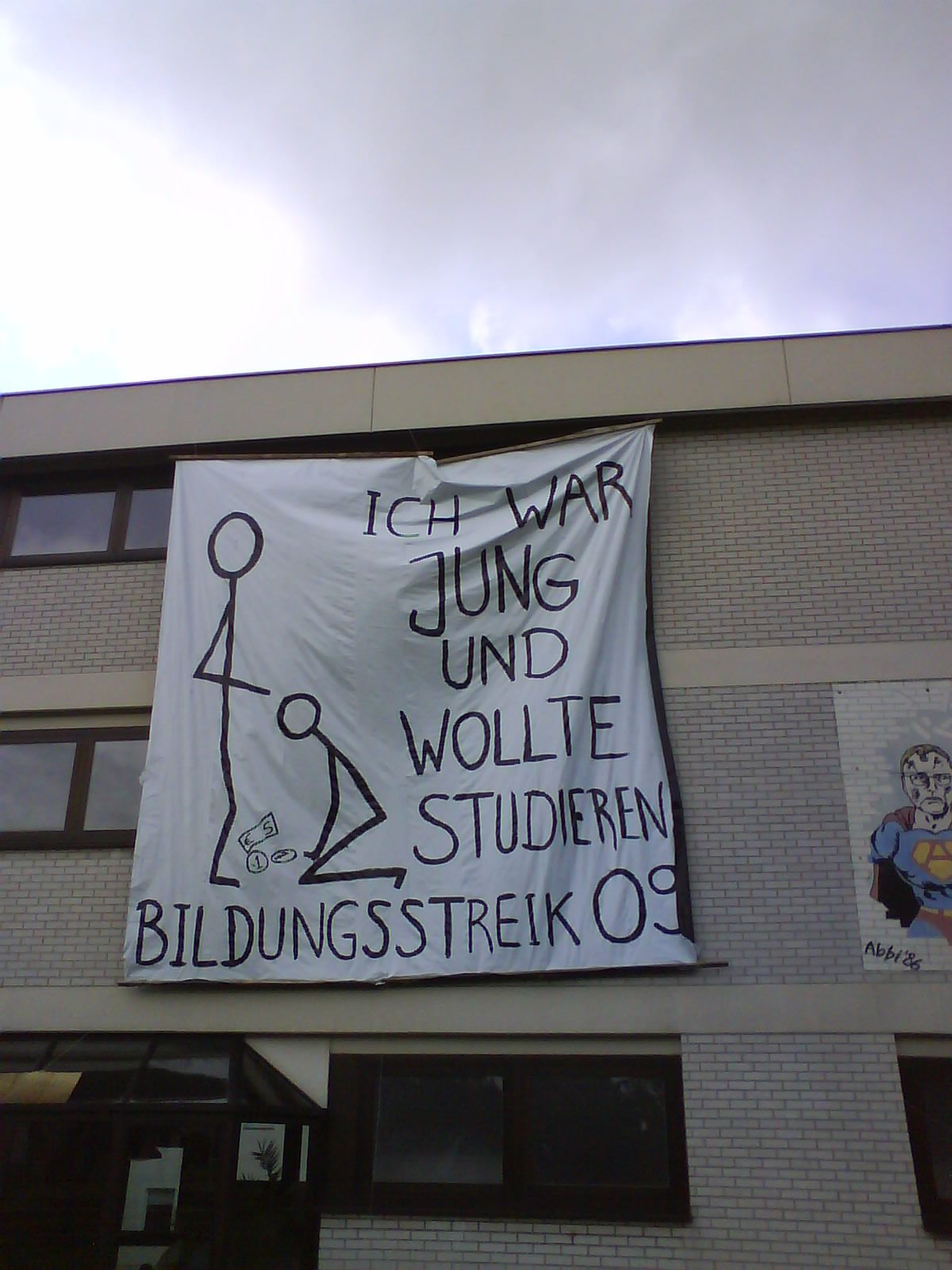 Bildungsstreik 2009 - Ich war jung und wollte studieren ... - Quelle: WikiCommons