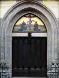 Door of the Schlosskirche (castle church) in W...