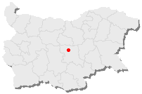 Bulgaristan haritasında Kazanlık
