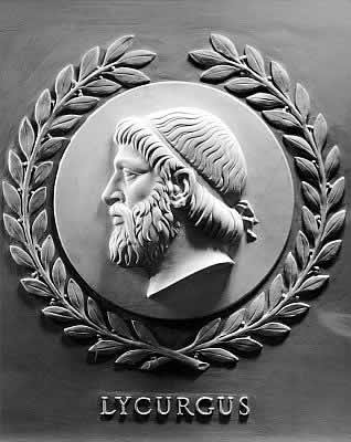 Lycurgus bas-relief in the U.S. House of Representatives chamber