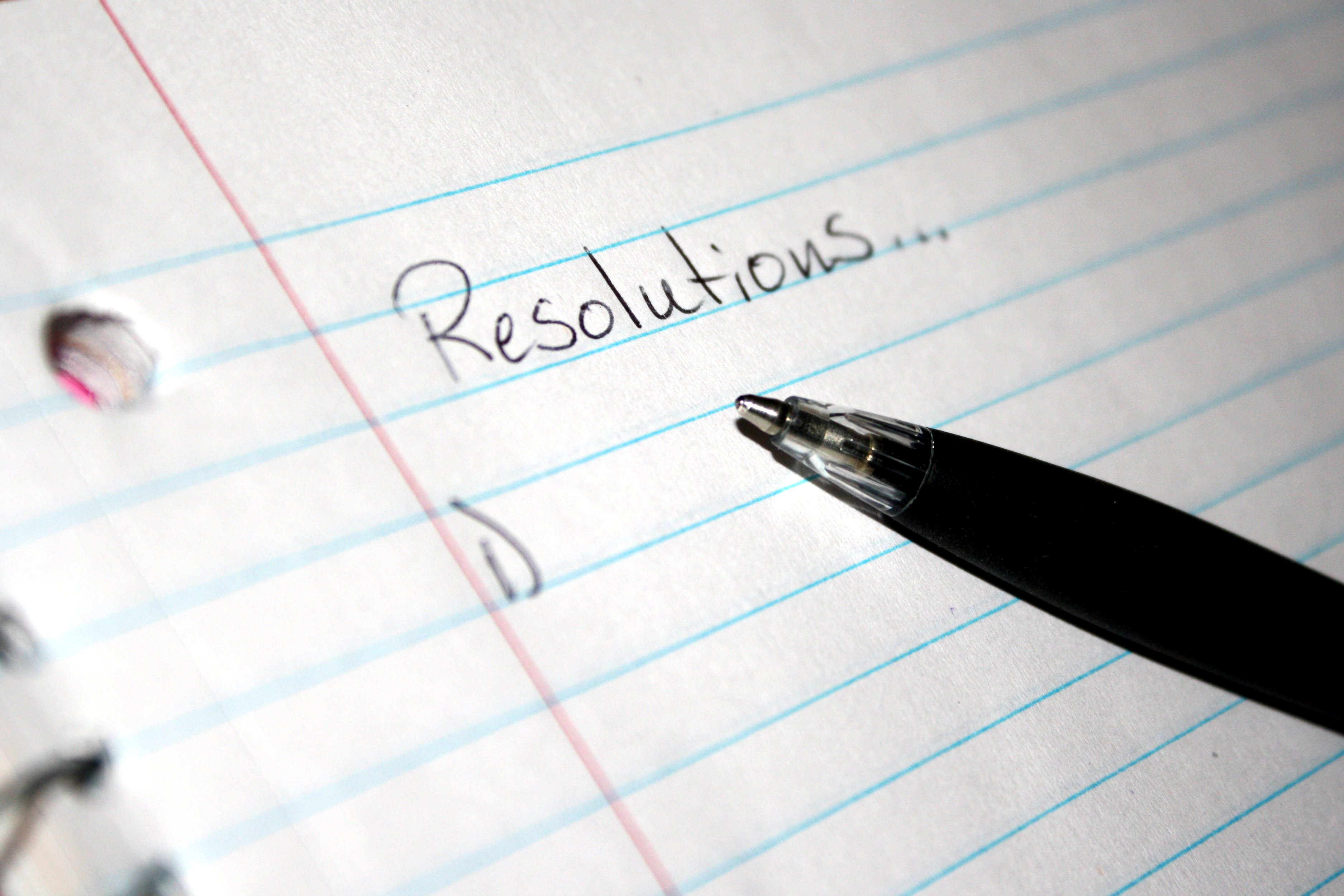 Resolutions notebook