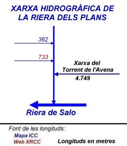 Xarxa hidrogràfica de la Riera dels Plans