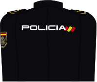 Parte posterior del uniforme