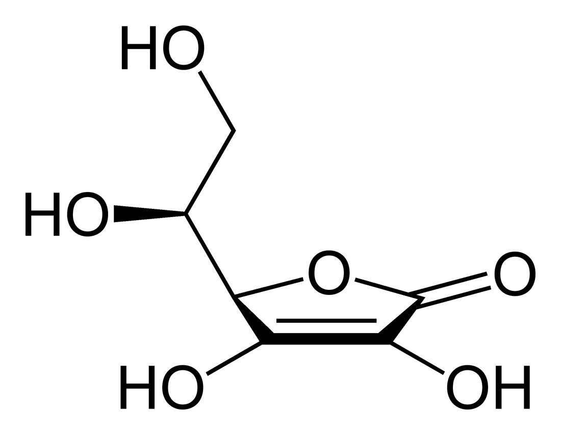 Ascorbic-acid-2D-skeletal