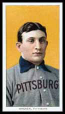 Honus Wagner baseball card circa 1910. See als...