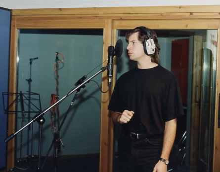 Martin recording Age of Steam, 1993.jpg