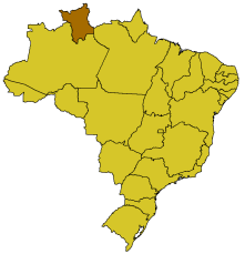 Иёлати Рорайма дар харитаи карте Бразилия