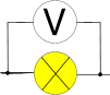 Voltmètre en dérivation avec une lampe