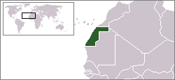 Sahara Occidentale - Localizzazione
