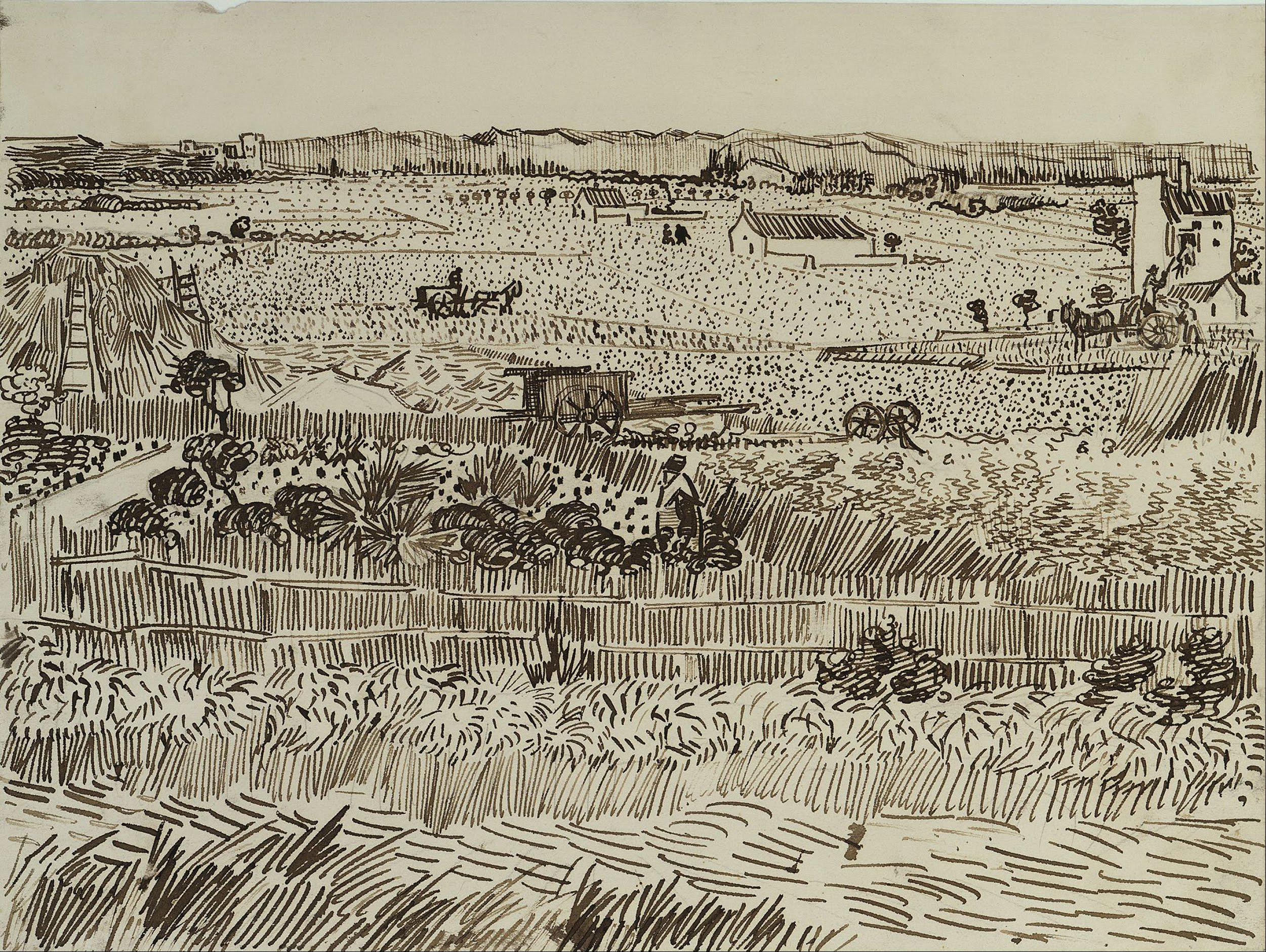 Vincent van Gogh - The Harvest (for Émile Bernard) - Google Art Project.jpg
