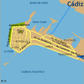 Map of the central city