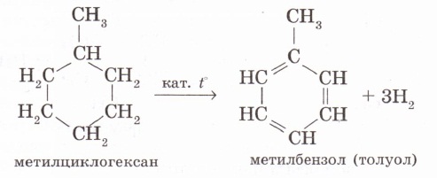 Метилциклогексаннан метилбензол алу