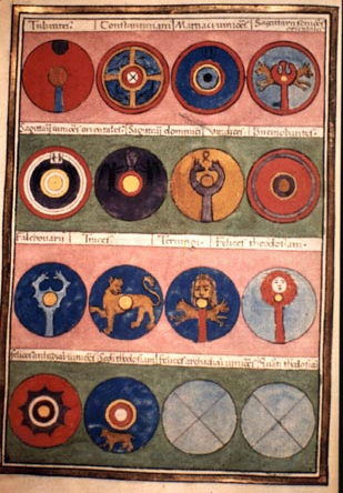 Shield patterns from the Notitia Dignitatum