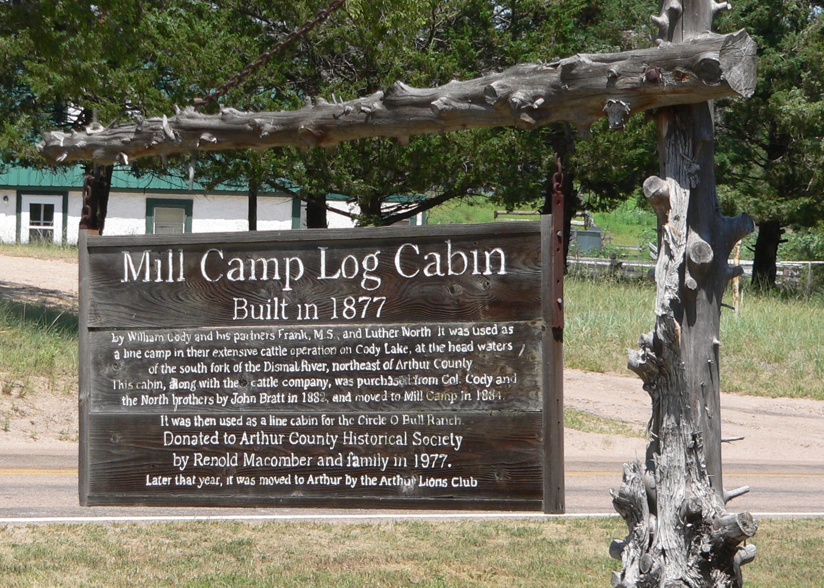 log cabin signs