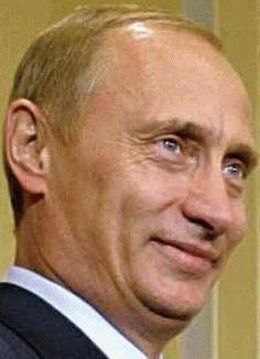 Putin's face